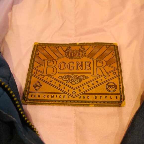 Vintage 80s 90s Ski Suit One piece Snowsuit BOGNER Apres Snow Blue Womens 16 - Picture 10 of 13